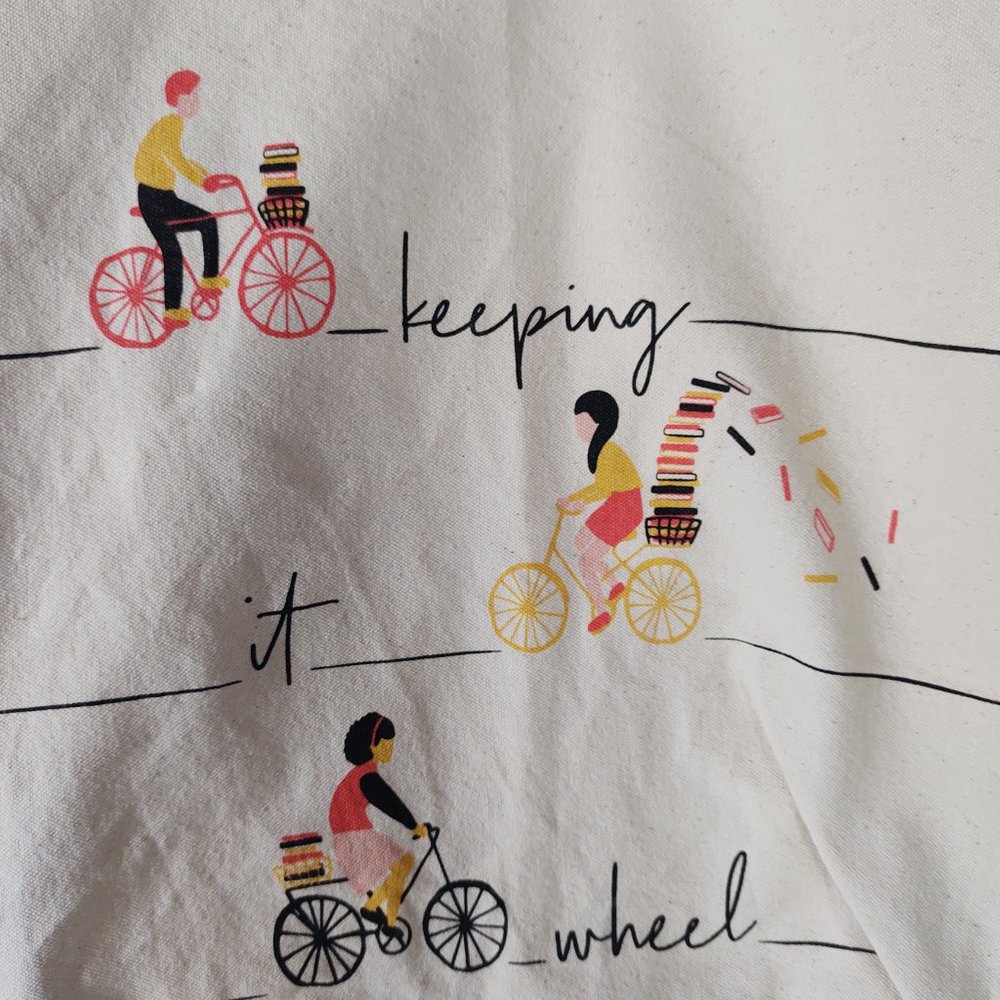 🌸 3 for $20 🌸 "Keep it Wheel" Tote Bag - Picture 3 of 3